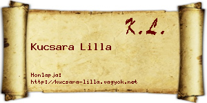 Kucsara Lilla névjegykártya